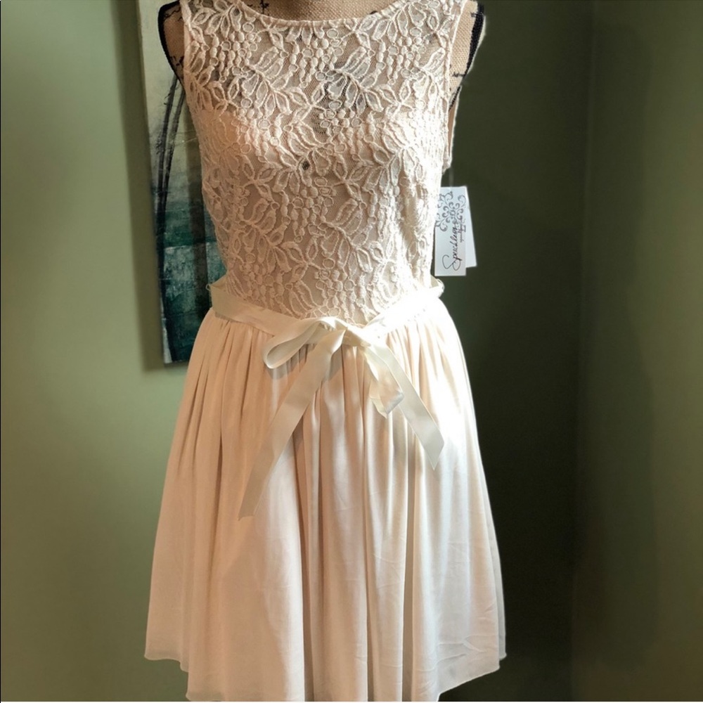 NWT Speechless Lace Illusion Dress